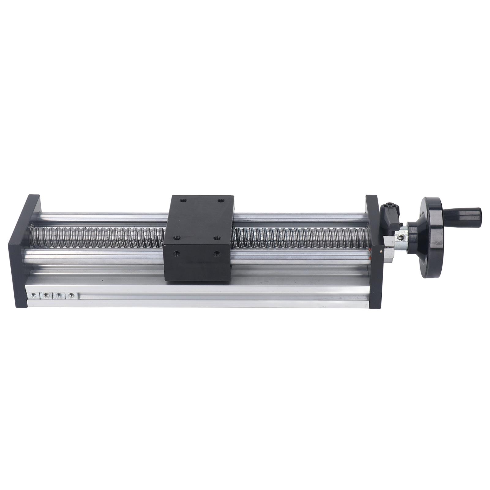 Lineaire Trappen actuator 200mm Slag Kogelomloopspindel Schuif Trappen met Handwiel Aluminiumlegering Lineaire Geleiding voor Freesmachines