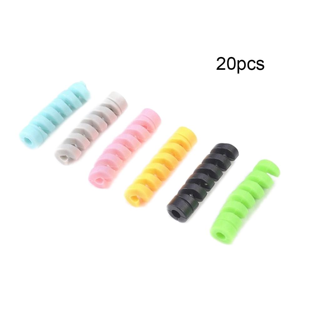 

20 шт. Защитные чехлы для зарядного кабеля, защитный силиконовый чехол для зарядного кабеля для ноутбука