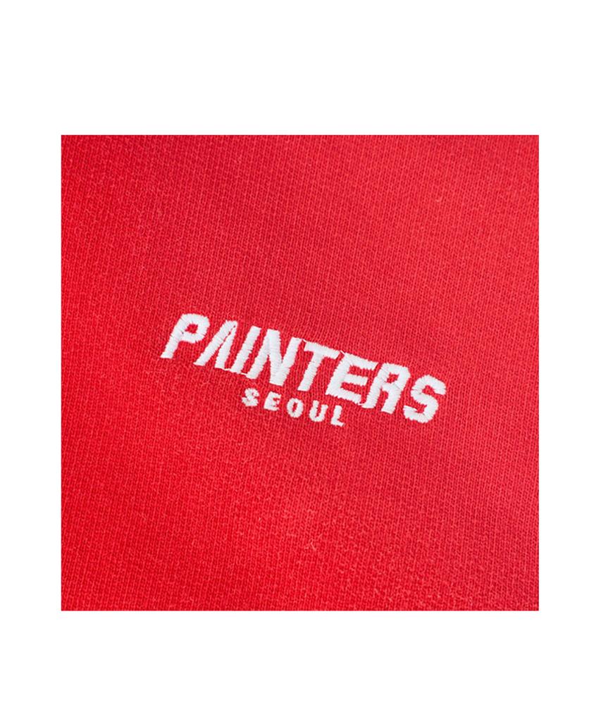 Paintbrush Crop Hoodie (Red)