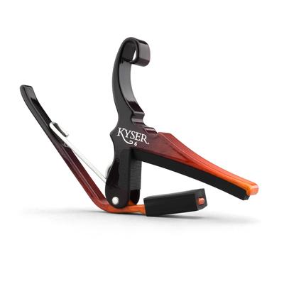 Kyser Quick Change Capo for Acoustic KG6SNB 6-String Guitar, Sunburst,