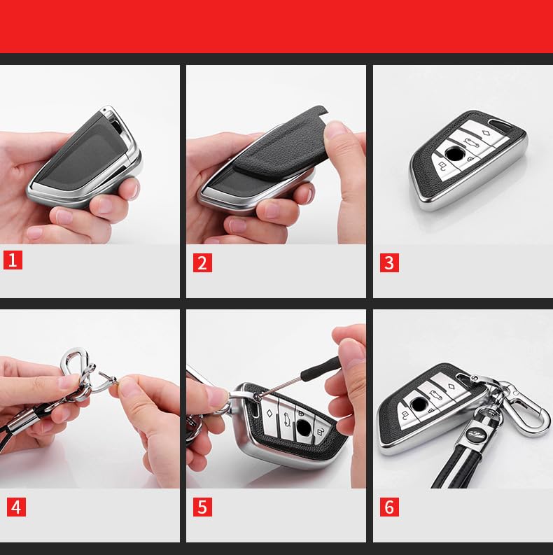Smart Key Case Key Cover Key Protection Key Holder for BMW 1 2 3