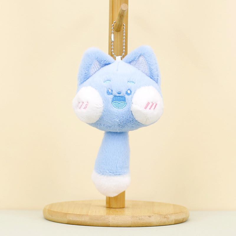Adorable Long Tail Plush Cat Keychain Soft And Cuddly Short Plush Stuffed Toy