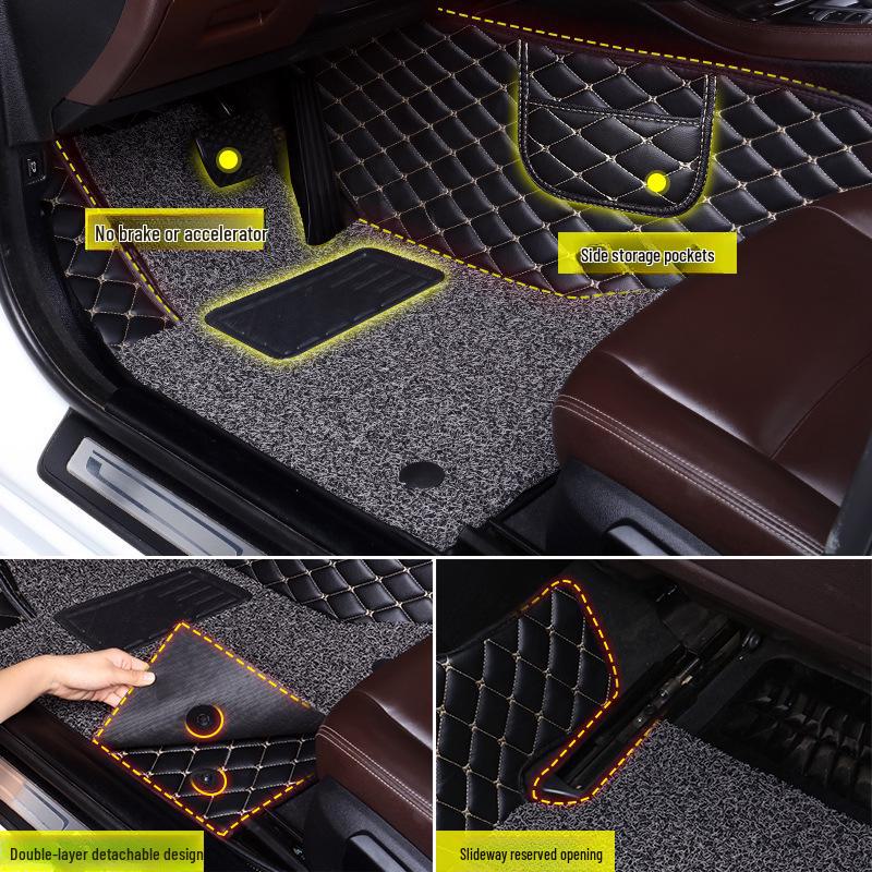 Geely Emgrand Custom-Fit Full Car Floor Mat for GL, GS, Star Rui, Boyue Pro, Vision X3/X6, New Binyue, Binrui.