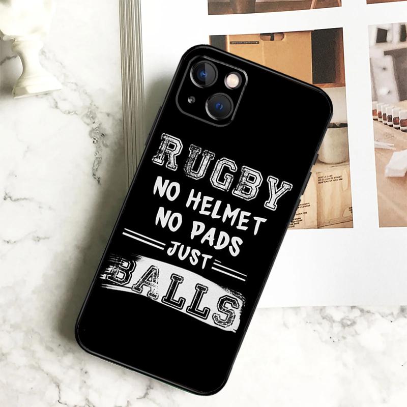 

Rugby Football Sport Phone Case For iPhone 17 16 14 13 12 11 15 Pro Max Plus 12 13 Mini 16e 17 Air Cover Coque iPhone 12 mini