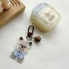 Dog Themed Acrylic Keychain Lightweight Cartoon Animal Keyring Bag Pendant Accessories for Pet Lovers and Students