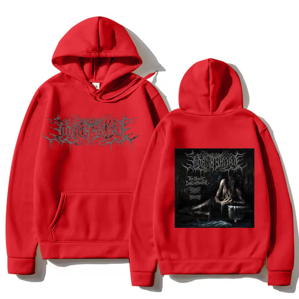 Lorna Shore IFTEFWM Cover Pulover Hanorac cu Glugă Bărbați Femei Vintage Metal Streetwear cu Buzunar Pulovere Largi Casual