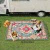 VIKAMA Böhmischer Sommer Außen Teppich Heimdekoration, Balkon, Wohnmobil Camping Bodenmatte, Schimmelresistent, Feuchtigkeitsbeständig Und Schmutzabweisend