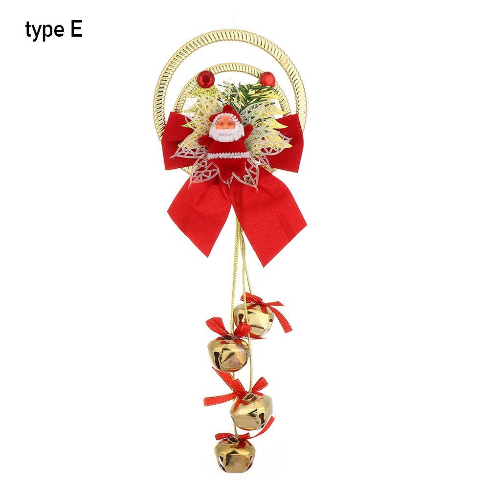 Door Ornament Christmas Pendant Christmas Decoration Gift Tree Pendant Santa Claus Small Bell Xmas Decor