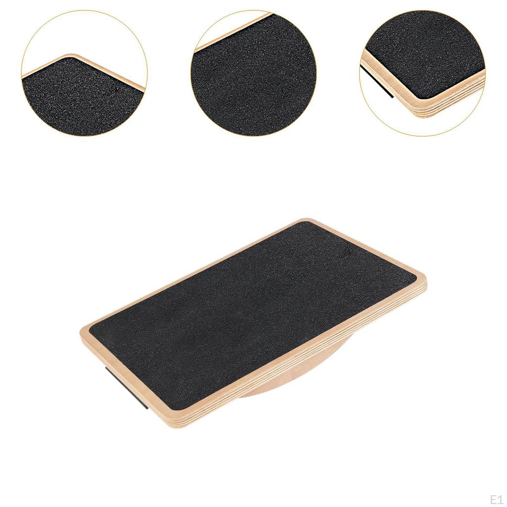 Wood Wobble Balance Board Core Training Portable Birthday Gift Non Slip Trainer