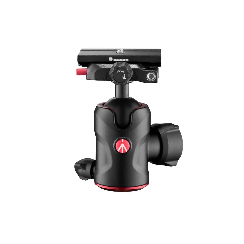 Manfrotto MH496 Aluminum Ball Head with Q6 Center Ball Maximum Payload Capacity Head, 10kg, Arca-Swiss Compatible, MH496-Q6