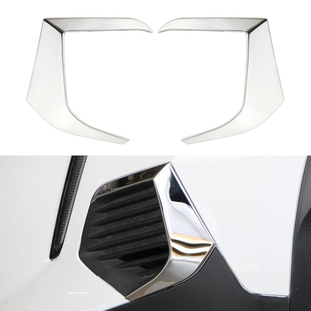 

Для Peugeot 2008 2020 2021 2022 Автомобильная Передняя Противотуманная Фара Крышка Рамка Внешняя Декоративная Наклейка 2 шт. Комплект серебряный