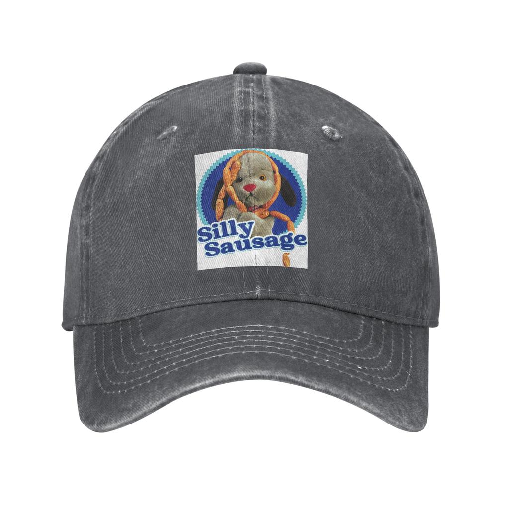 Sooty Sweep Silly Sausage Baseball Caps Washed Denim Hats Adjustable Casquette Hip Hop Baseball Cowboy Hat for Unisex