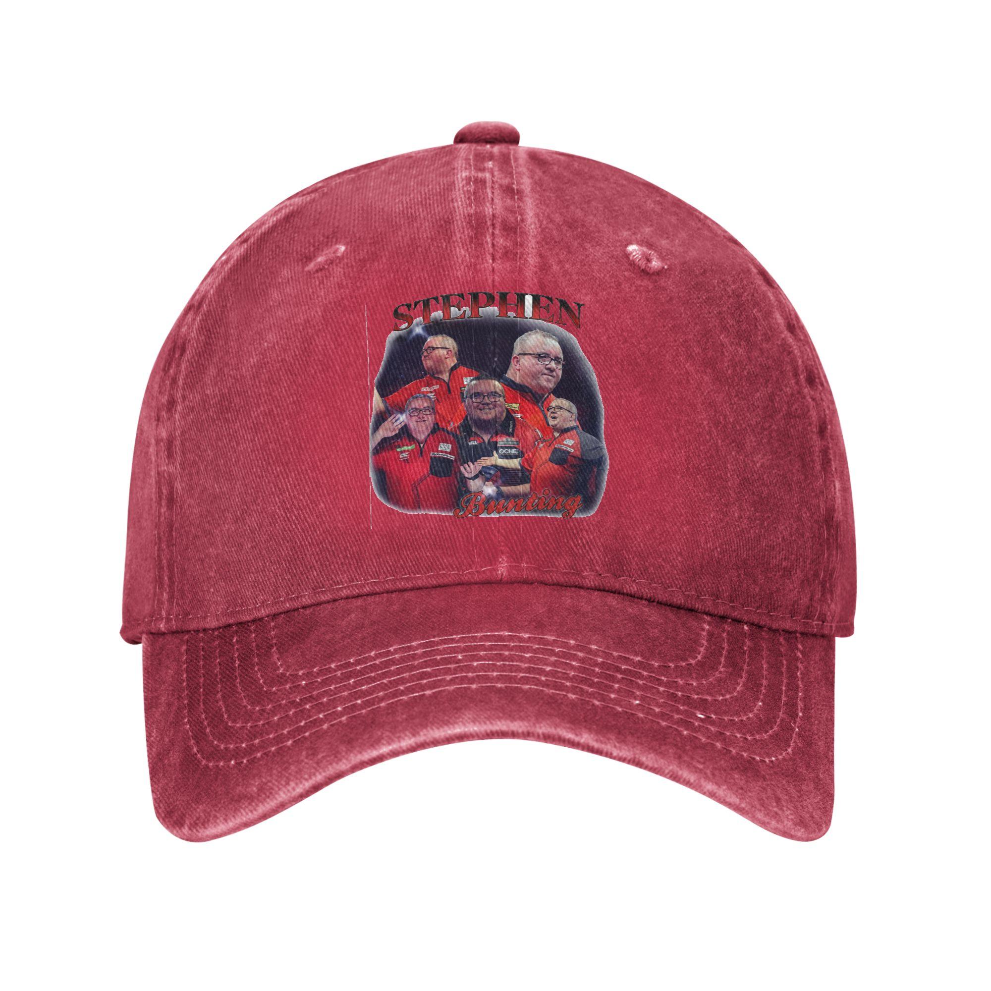 Stephen Bunting Bootleg Washed Denim Baseball Caps Snapback Baseball Hats Breathable Casquette Outdoor Unisex One Size