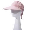 Sun Hat Wide Brim UV Protection Ponytail Hat Pleated Design Elastic Fit Empty Top Hat Summer Beach Travel Outdoor Sports Hat