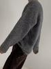 Maglione da uomo in mohair stile coreano autunnale: Maglione Trendy Girocollo Largo