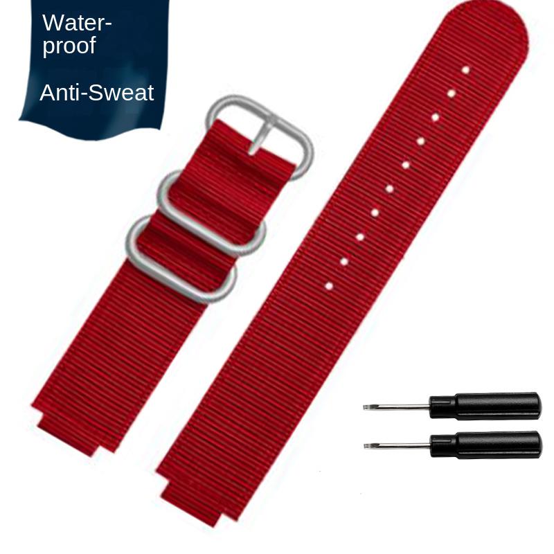Canvas-Uhrenarmband 18mm für CASIO PRG-260/550PRW-3500/2500/5100 Box AE1200/1300 W-219 Modifiziertes Nylon-Uhrenarmband Herrenarmband