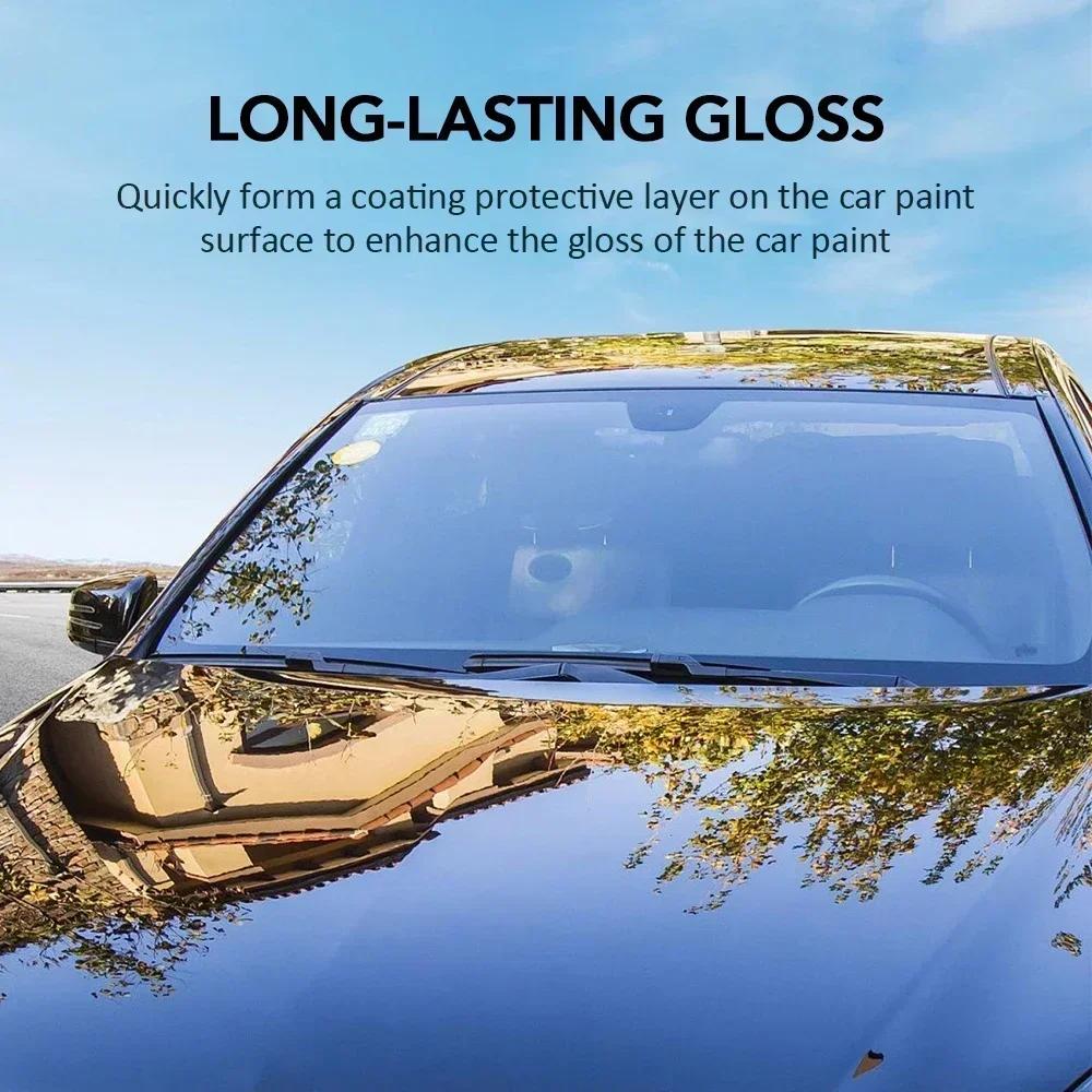 Car Wax Crystal Plating Set for Hard Glossy Paint Protection Waterproof Coating Formula with Car Polish for Shiny Surface