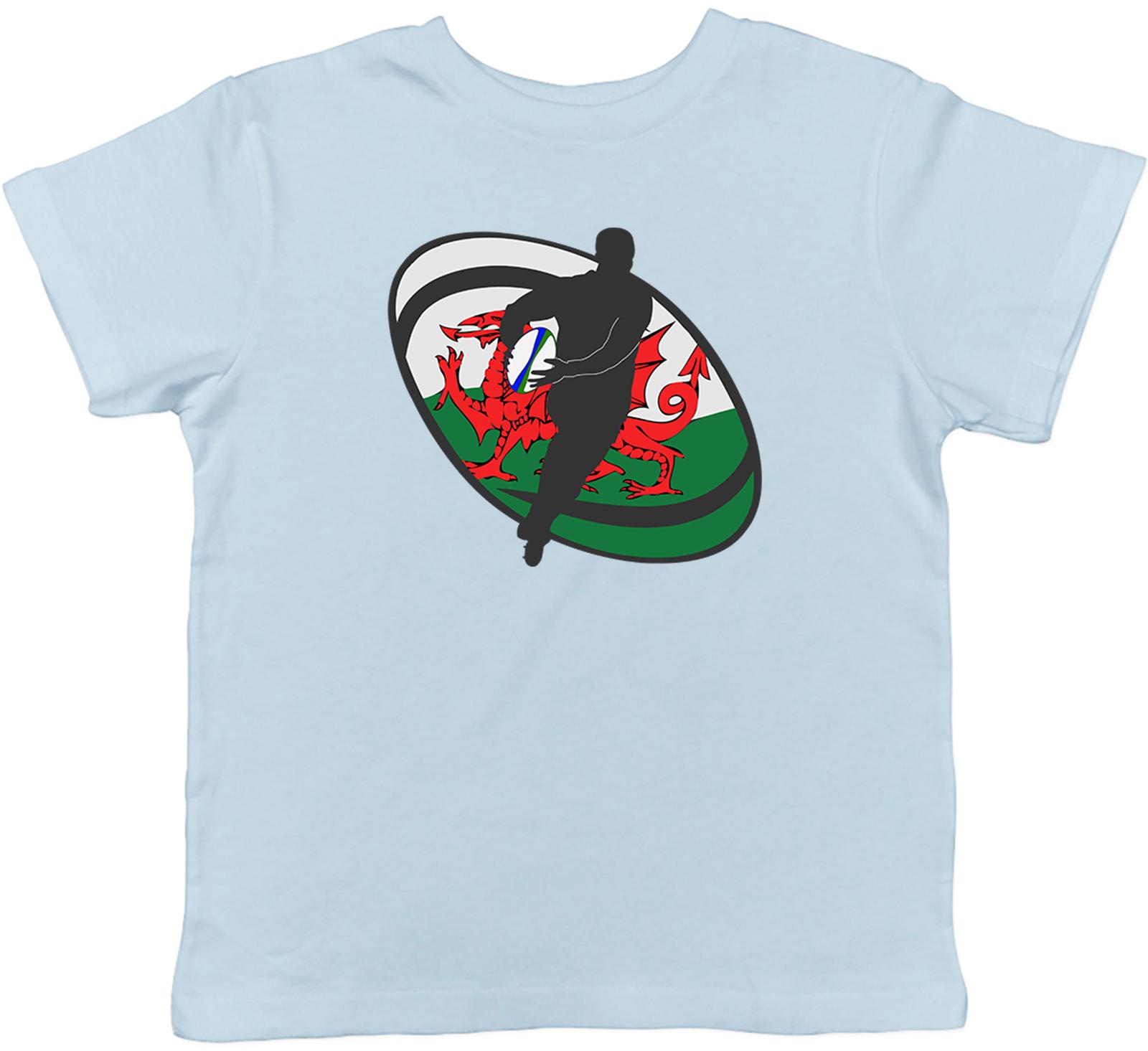 Rugby Wales Childrens Kids T-Shirt Boys Girls 120