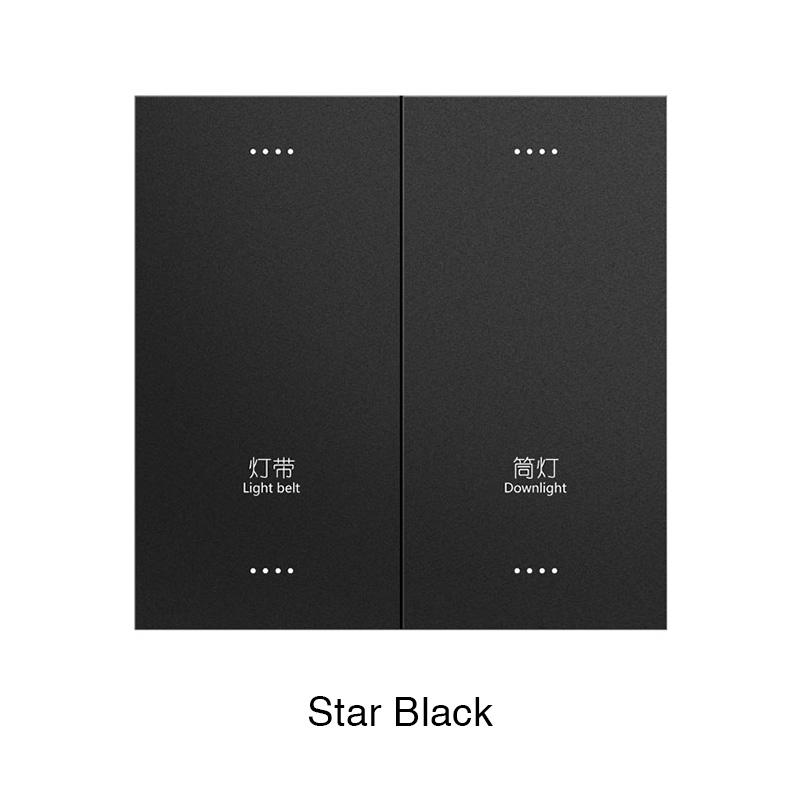 Modern Double Pole 1/2/3/4 Gang Smart Home Light Switch Zigbee High-Grade Waterproof Touch Panel PC WIFI for App Wall Switch