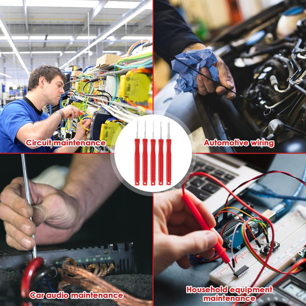 36 szt. Narzędzie do usuwania zacisków złączy elektrycznych Samochodowe narzędzie do usuwania pinów elektrycznych Zestaw narzędzi do wyciągania przewodów Narzędzia do naprawy samochodów