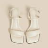 fashion One Word Sandals for Women's Summer 2024 New Thick Heels, Open Toe High Heels, Non Slip Women's Shoes, Mom's Shoes