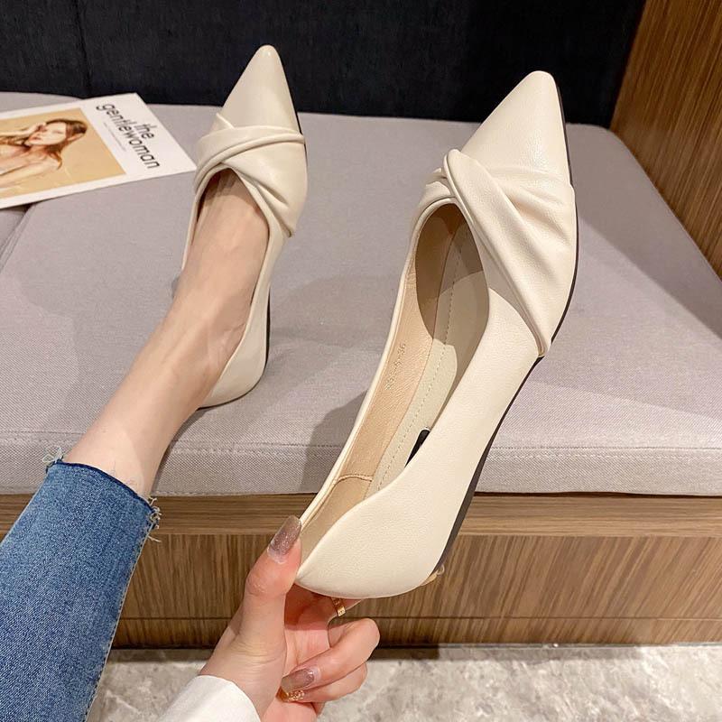 

Huiliya туфли-лодочки из мягкой кожи на мягкой подошве 2025 новая весна и лето туфли бабушки туфли-лодочки на плоской подошве женские туфли 833-6 41 абрикосовый