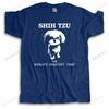 Cotton High Quality Tshirt Men Summer Loose Tees Shih Tzu The Worlds Greatest Thief Bigger Size Homme Black Oneck Teeshirt