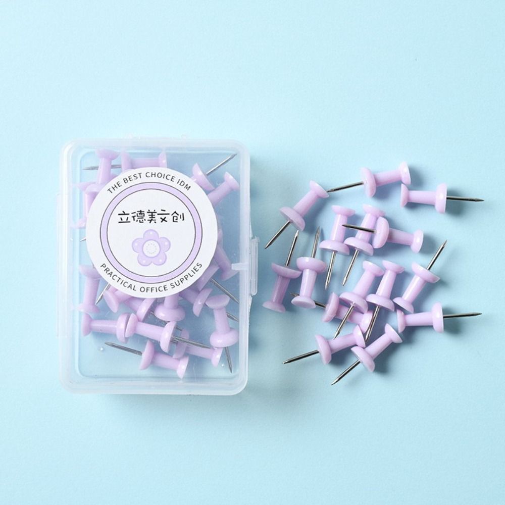 Fixing Pin Board Push Pin Macaron Color Thumb Tacks Boxed Pushpin Thumbtac  Stationery