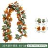 Artificial Maple Leaf Vine Fall Decor Black Leaves Harvest Season Home Decoration Silk Floral Garland