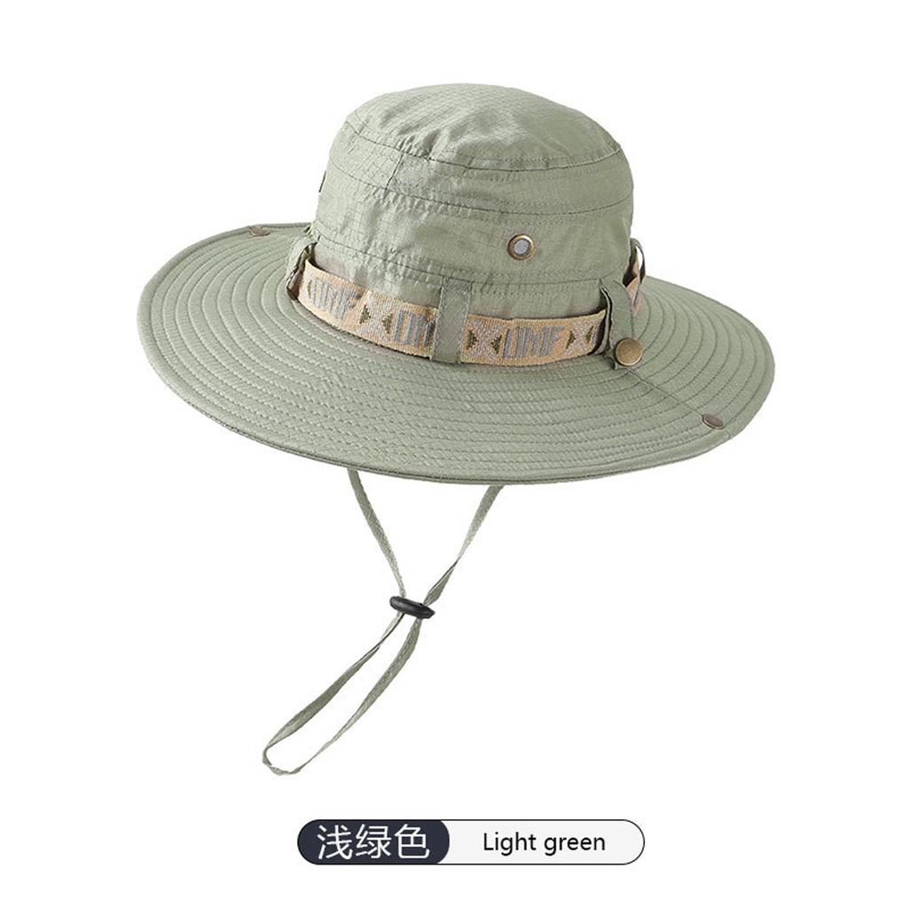 Summer Outdoor Men And Women Mountaineering Large-brimmed Fisherman Hat Sun Hat Anti-UV Fishing Cap Sun Hat