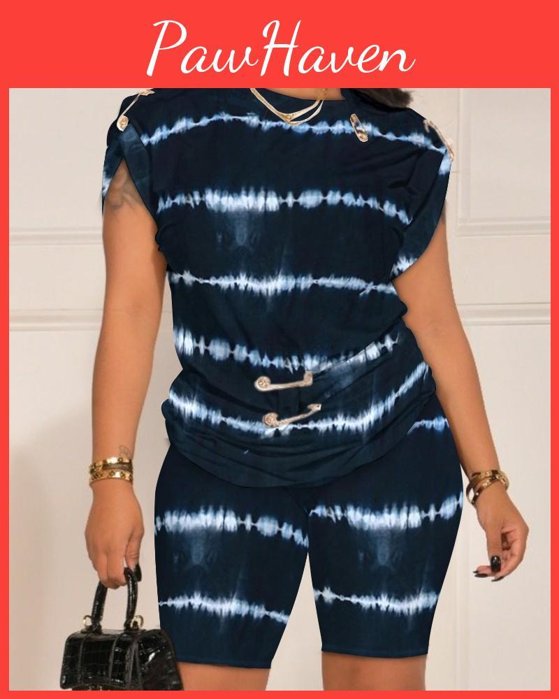 3d Casual Oversized Print Summer Top Shorts Set Sets Casual Two Fashion Casual Pieces For Women Tracksuits