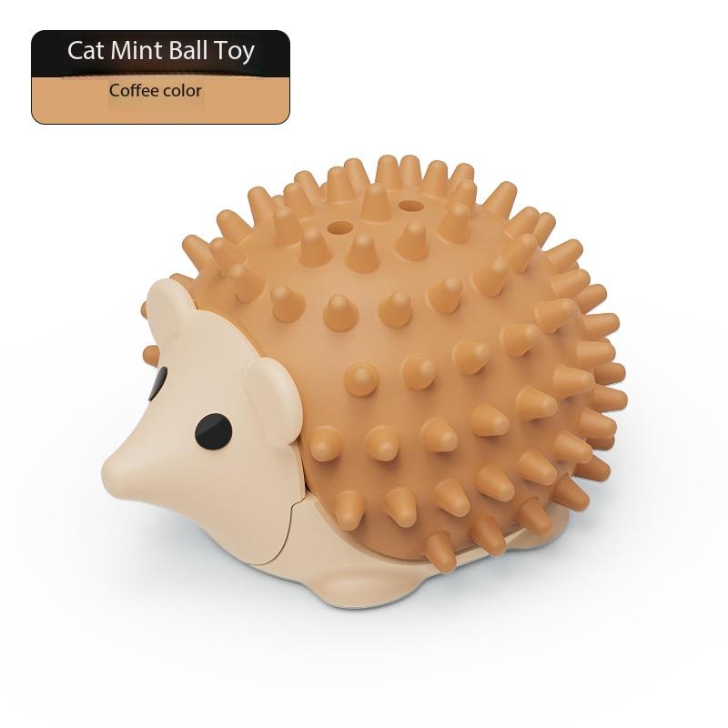 Interactive Self-playing Hedgehog cat Toys, Intellectual Stimulation and Exercise, cat Interactive коричневый