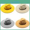 Fedora Hat i Filtet Uld med Bred Skygge til Mænd Kvinder Forår Efterår Mode