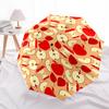 1pc Apple Slices Pattern Umbrella with Plastic Handle,Suitable for All Seasons Home Travel Outdoor UmbrellaPT266