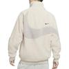 Nike Unifarbene Jacke mit Logoprint, Stehkragen, wendbar, Sherpa-Futter, warm, Herrenjacken, Creme, FB1910-236