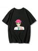 Anime The Disastrous Life Of Saiki K Printed Short Sleeve T-Shirt Saiki Kusuo Harajuku Hip Hop Casual Tee Fashion Vintage Shirts