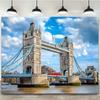2D flache Oberfläche 1 Stück London Tower Bridge Stadtbild Hintergrundstoff geeignet für Partybanner und Veranstaltungen