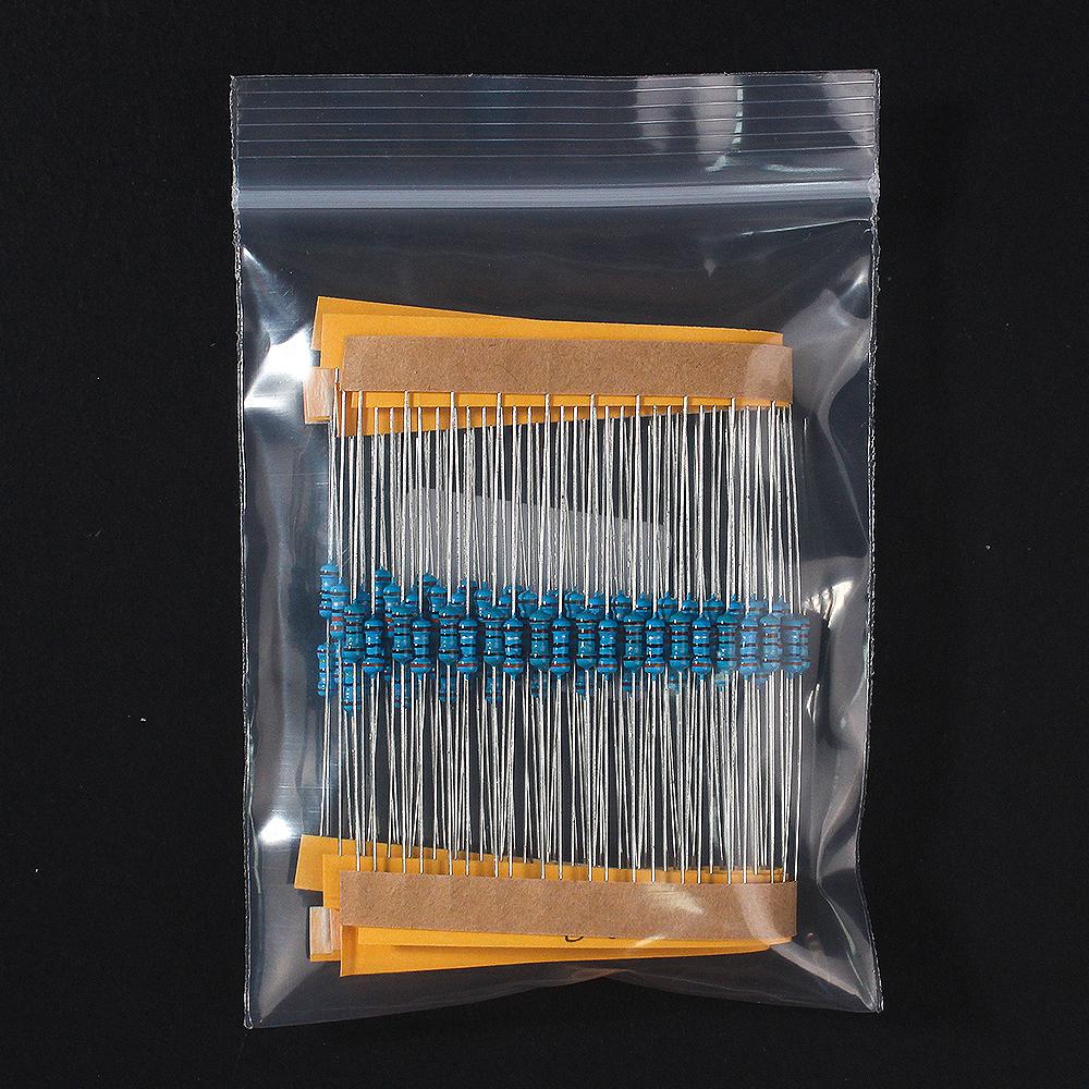 1/4W 1% Metal Film Resistance Car Airbag Repair Resistor 2ohm 2.2ohm 2.4ohm 2.7ohm 3ohm 3.3ohm 6 Types of Electronics  Kit