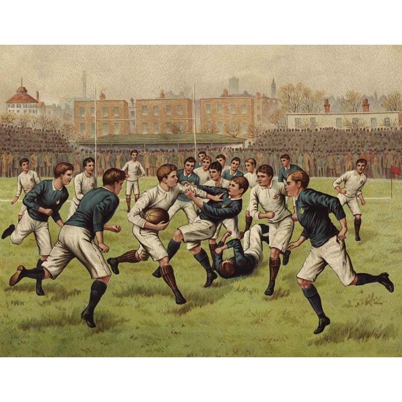Vintage Sports Boy Playing Soccer Football Baseball Golf Art Poster Canvas Painting Wall Prints Picture for Teen Room Home Decor