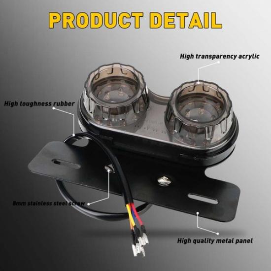 For Honda Rebel 250 300 500 LED Tail Brake Turn Signal Running Light Motorcycle