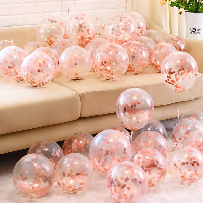 Gold Silver Confetti Balloons Glitter Sequin Globos Helium Balloon Birthday Party Halloween Christmas Party Wedding Decorations