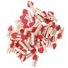 50 piezas de clips de madera con diseño de corazón rojo para hacer bricolaje, alfileres decorativos para accesorios de fiesta