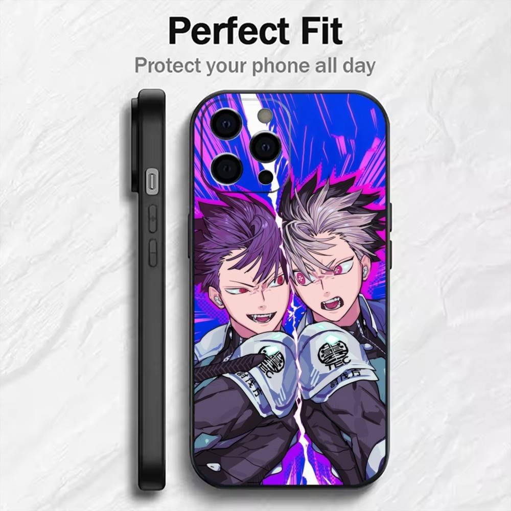 M-Monster-8 Anime K-KaijuS No-8 Phone Case For iPhone17,16,15,14,13,12 Plus,Max Soft Silicone Black Cover iPhone16