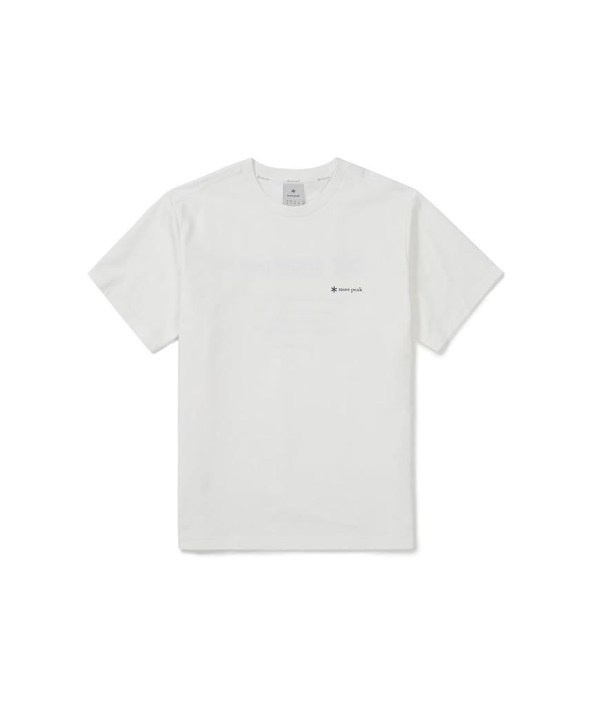 Snow Peak Clend Hybrid S/S T-Shirt GS-S26MMDTS56 T-shirt, Short Sleeve, Men's/Women's, OFF WHITE, M