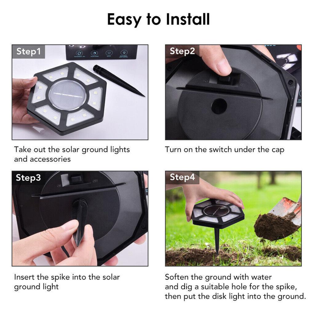 Solar Charging Buried Light Automatic Lighting Night Lamp For Courtyard Garden