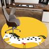 Creative Horse Design Chair Mat   Round Carpet for Home Decor, Office Use, Living Room, Bedroom, Gift Idea0275b