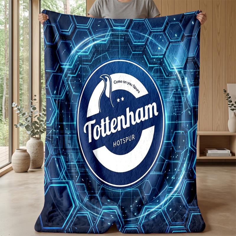 Tottenham Hotspur Theme Blanket Soft Flannel Blanket Plush Throw Blanket Cozy Sofa Bed Blanket for Home Decor
