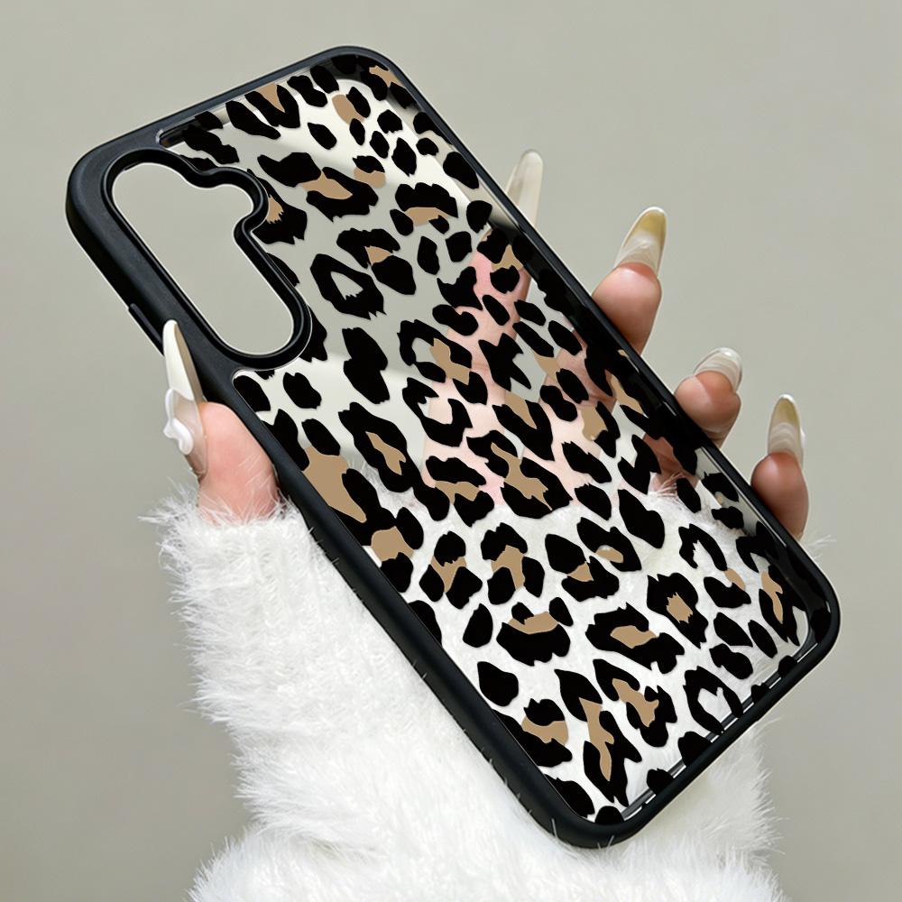 Silicone Leopard Phone Case For Samsung A56 5G Funda A17 A16 A55 A54 A15 A36 A35 A26 A25 A07 A06 A05s A05 A12 A13 A14 A34 Cover