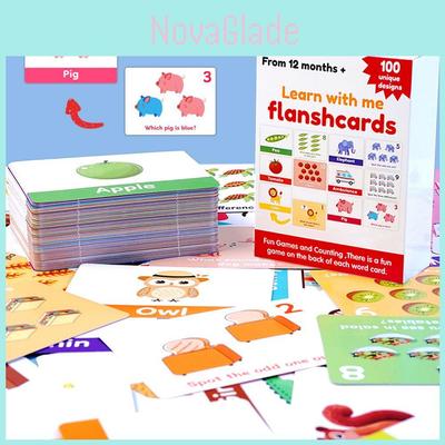 Educational Flash Card Set With 100 Alphabet And Number Cards For Toddler Learning And Early Development
