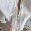 Women's Breathable Slim-Fit Sports Jacket: Autumn/Winter Yoga & Cycling Wear, Long Sleeve, Stand Collar, Plus Velvet.